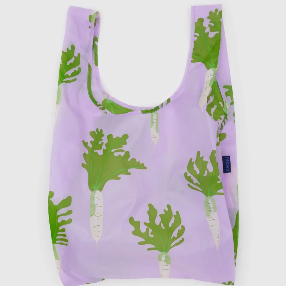 BAGGU Daikon Pink Standard Size Lilac Reusable Bag Tote